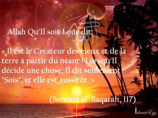 ALLAH-Createur-a-partir-du-neant-sans-concevoir 1